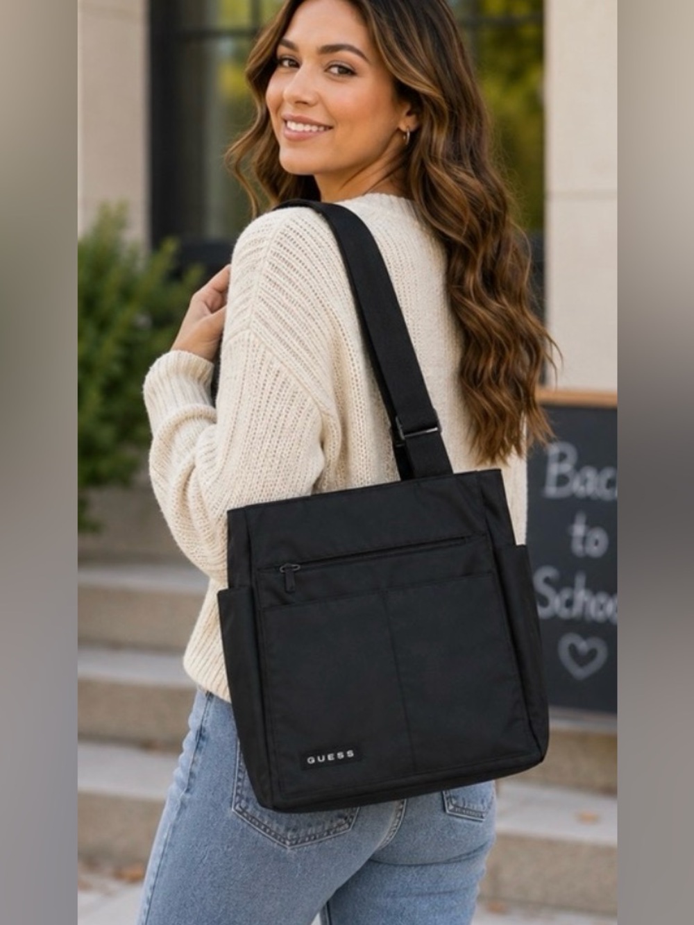 GUESS messengerBag Black Utility Shoulder Bag